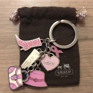 Pink Coach Keychain